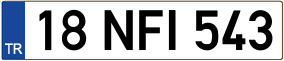 Truck License Plate